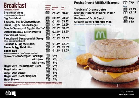 McDonald's Restaurant Breakfast