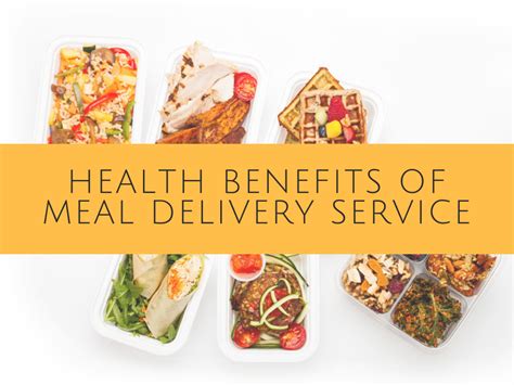 Benefits of meal delivery services