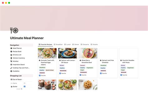 Meal Plan Template Notion 1