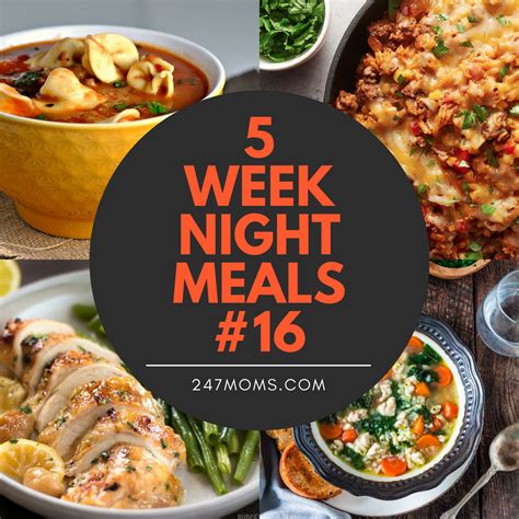 Meal planning for busy weeknights