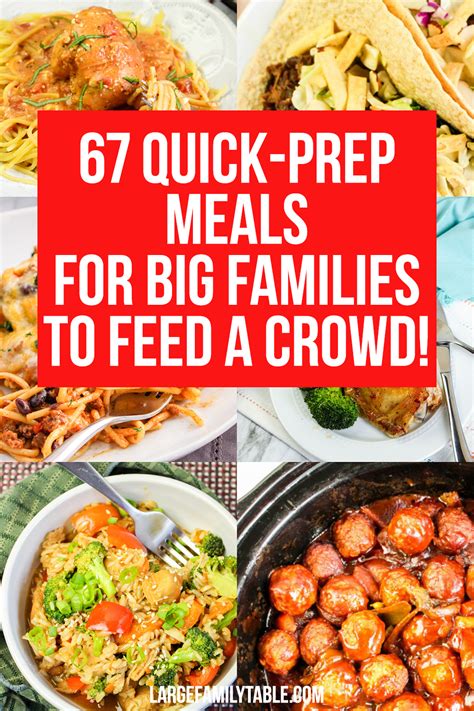 Plan meals for a crowd