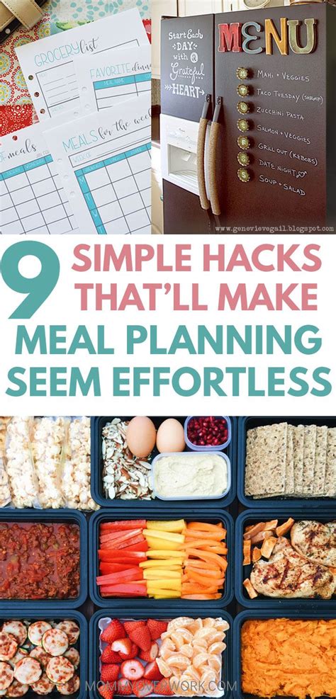 Meal planning hacks