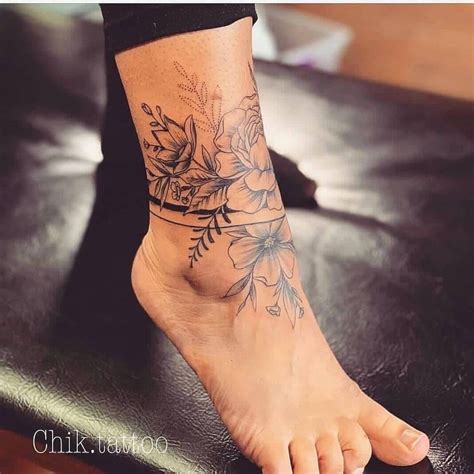 Meaning of flower ankle tattoos