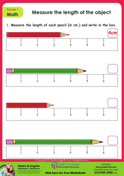 Measurement Worksheets