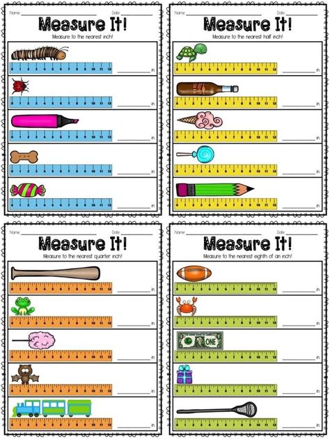 Measurement worksheets for kids