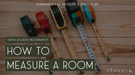 Measuring Rooms and Spaces