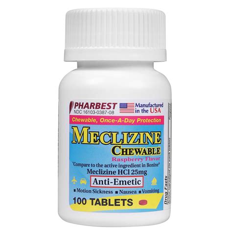 Meclizine Chewable Tablets