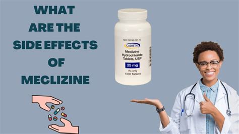 Meclizine side effects