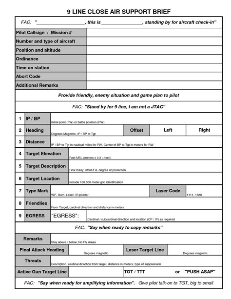 Medevac Template Example 10