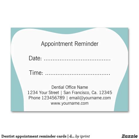 Medical Appointment Card Template