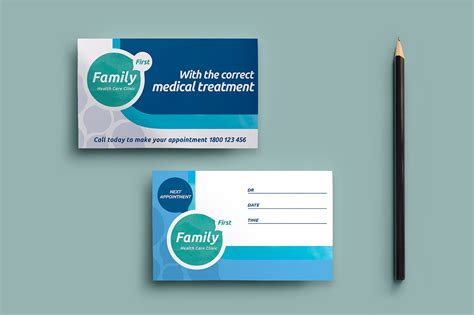 Medical Appointment Card Template Design