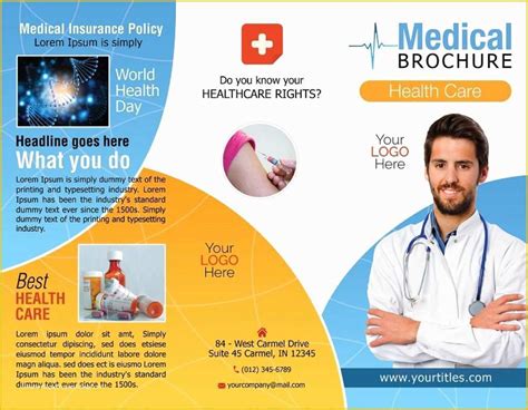 Medical brochure template