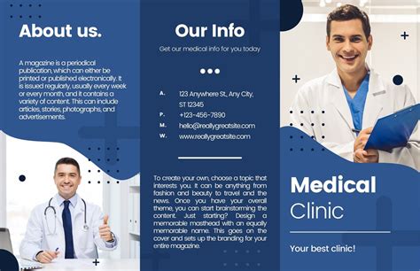 Medical Brochure Template PDF