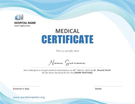 Medical Certificate Template