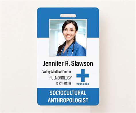 Medical ID badge template