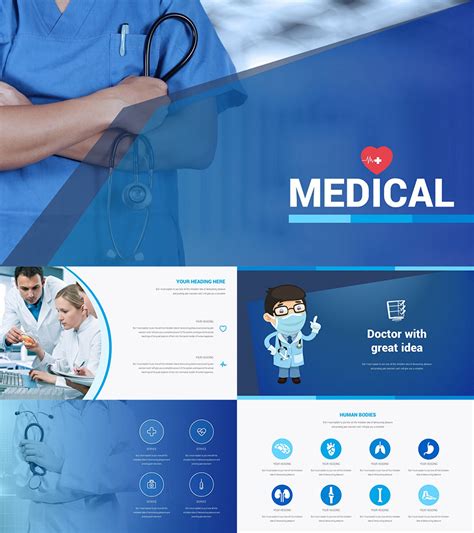 Medical Presentation Template with Icons