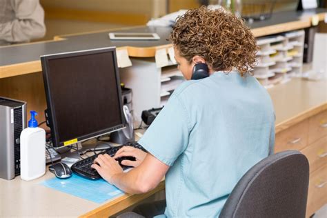 Medical Records Technician at work