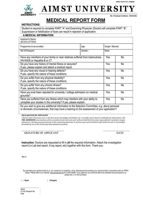 Medical Report Template