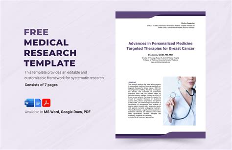 Medical Research Presentation Template