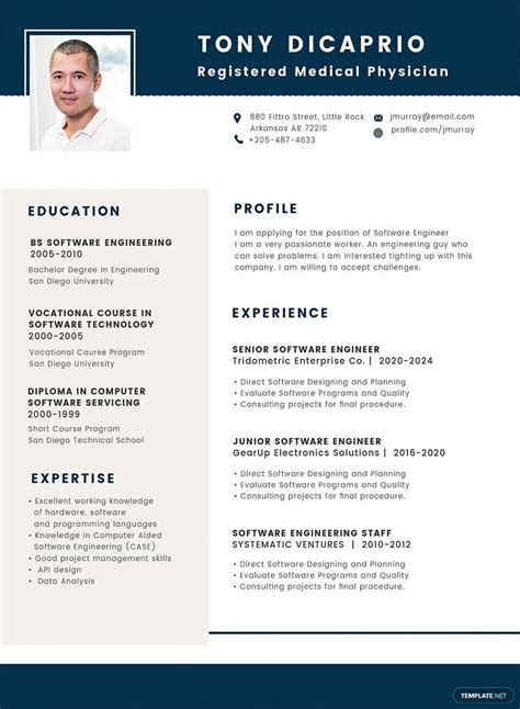 Medical Student CV Template