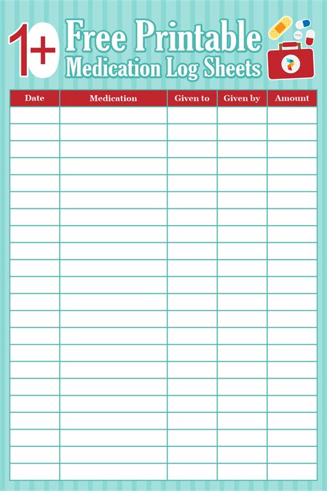 Daily Medication Log Template 6