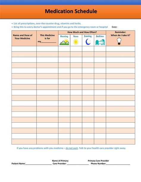 Daily Medication Log Template 8