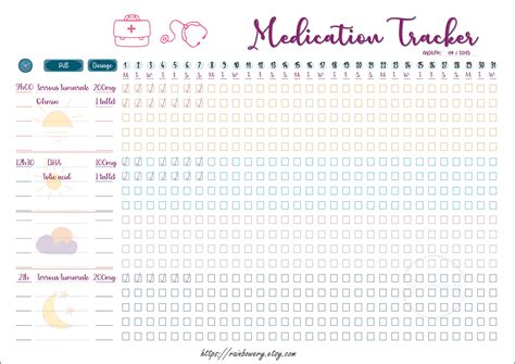 Medication Reminder Chart