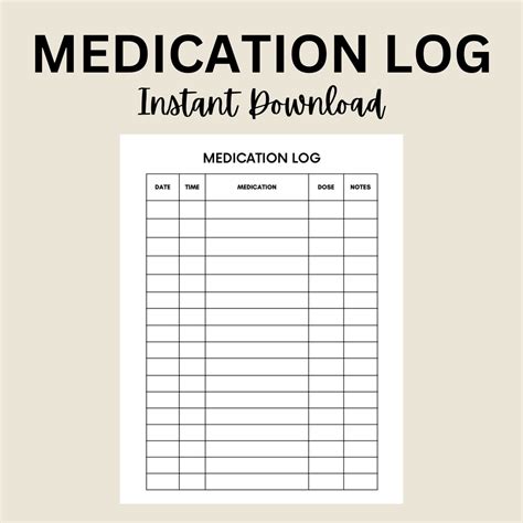 Medication Tracker Printable