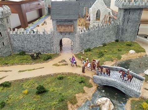 Medieval Castle Diorama Background