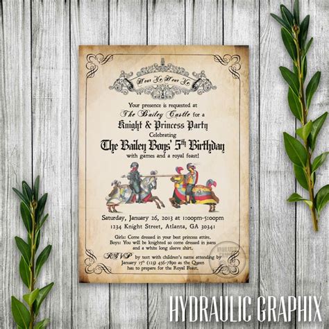 Medieval Costume Party Invitation