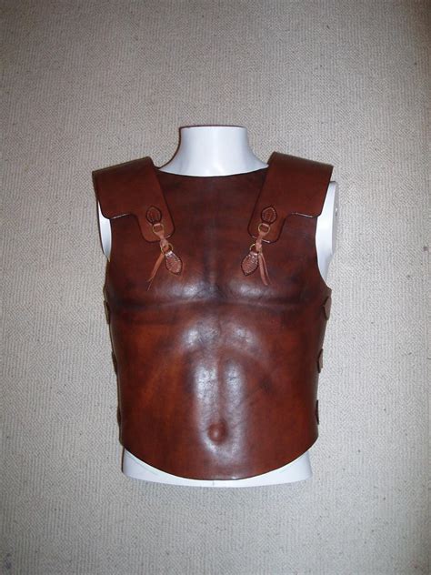 A medieval leather armor template, providing detailed patterns for creating historical armor pieces.