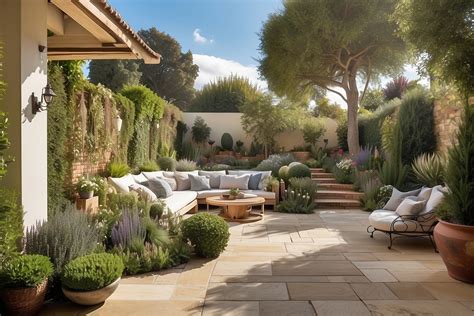 A Mediterranean garden design