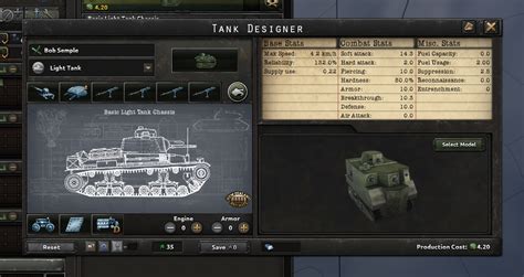 Medium Tank Template Example 1