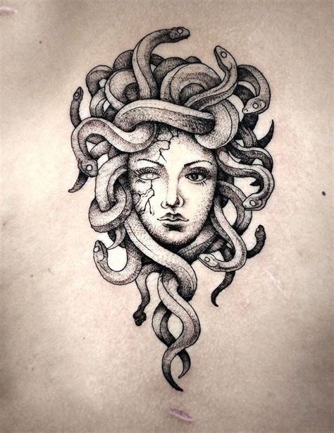 Medusa tattoo designs for females