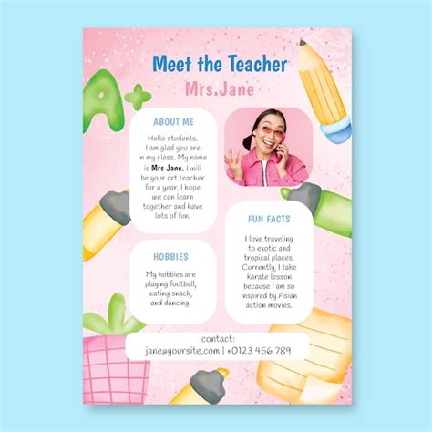 Meet the Teacher template designs