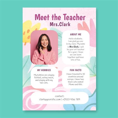 Meet the Teacher template designs