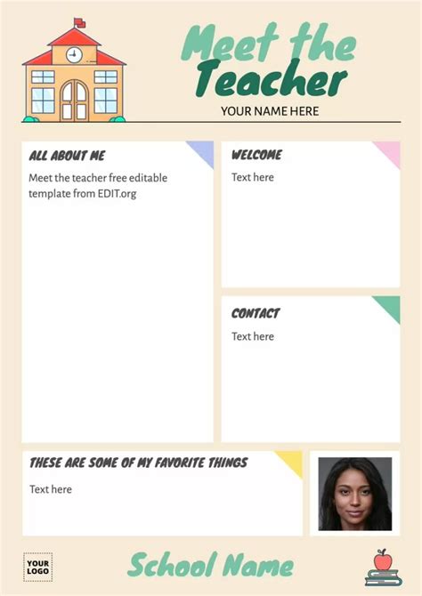 Meet the Teacher Template Excel