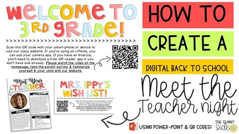 Meet the Teacher Template with QR Code Google Docs