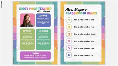 Fun and Colorful Meet the Teacher PowerPoint Template