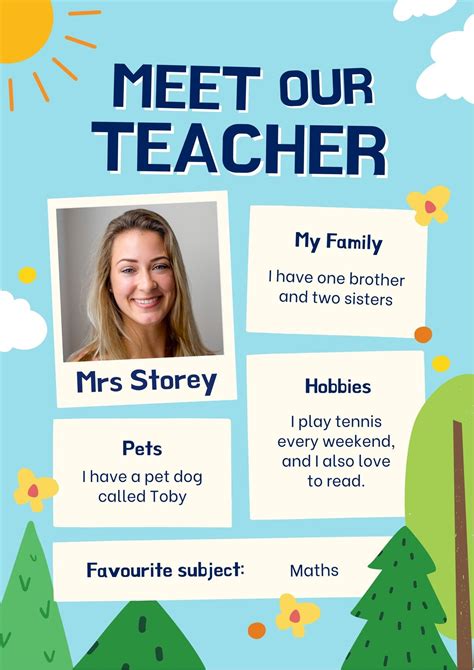 Meet the Teacher Slideshow Templates Canva