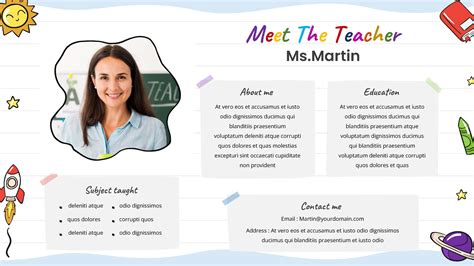 Meet the Teacher Slideshow Templates for Google Slides