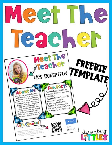 Meet the Teacher Template 10