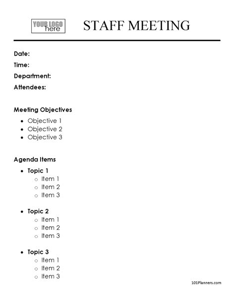 meeting agenda template