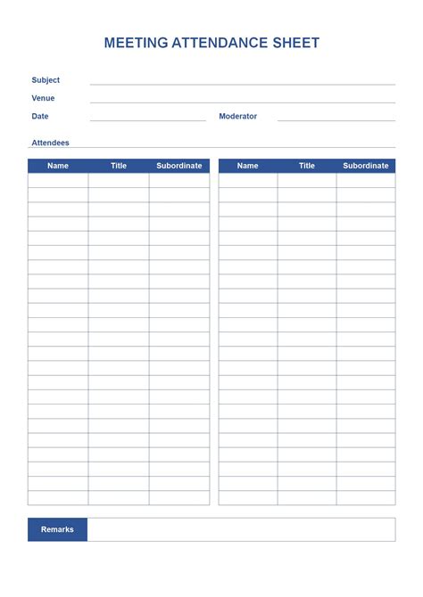 Meeting Minutes Template with Attendees