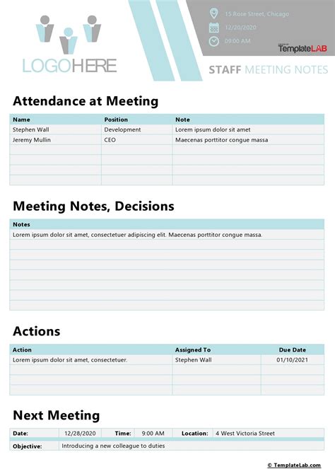 Meeting Notes Examples