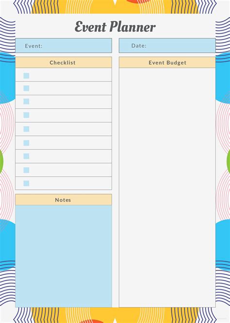 Meeting Planner Template Download