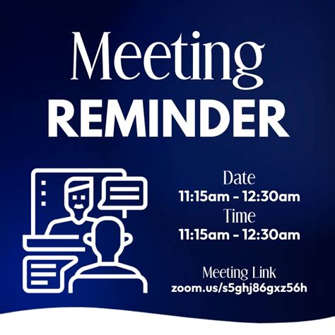 Meeting reminder sticker