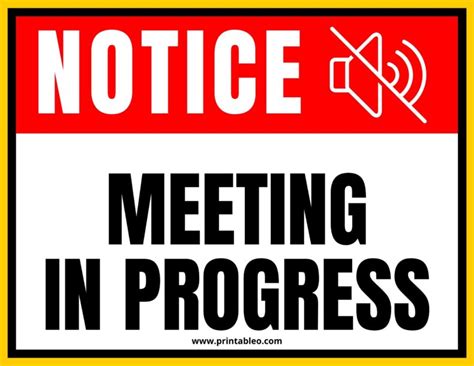 Meeting Sign Ideas