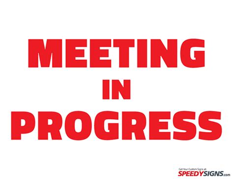 Meeting Sign Templates