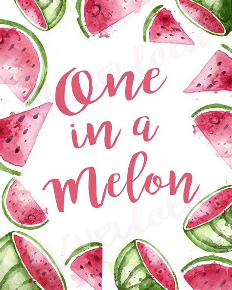 Melon printable design 1